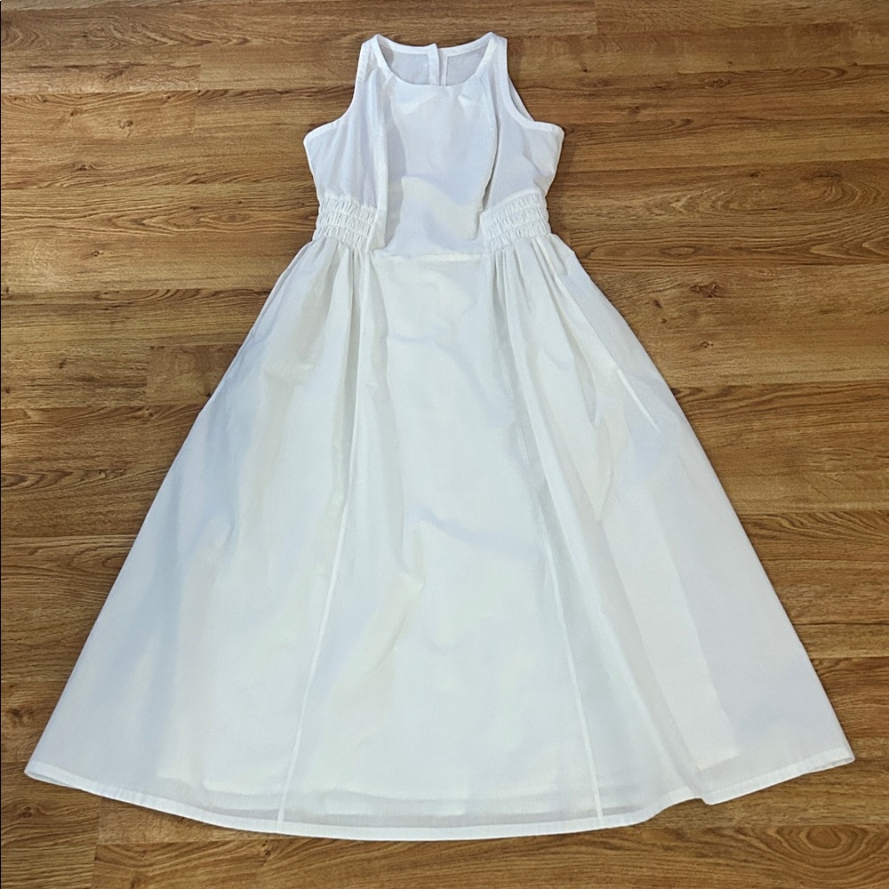 LIYA Elegant White Sleeveless Dress Sz S